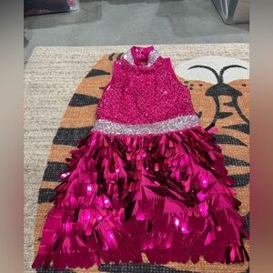 Weissman Fuchsia Sequin Kids Dance Costume